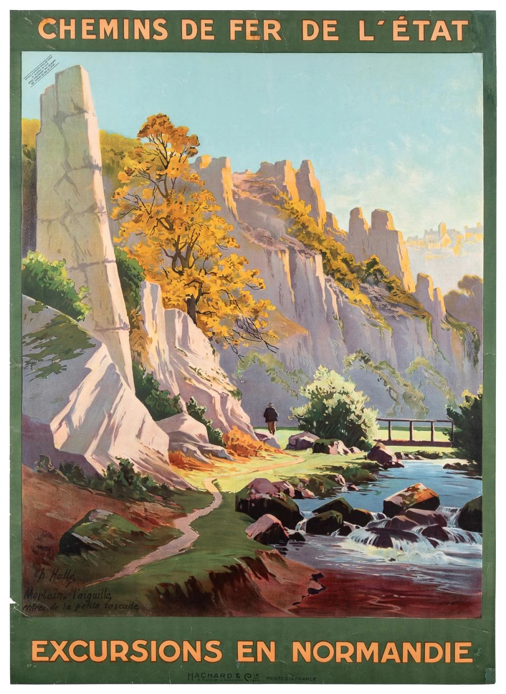 Escursioni in Normandia. Mortain L'Aiguille ingresso alla Petite Cascade